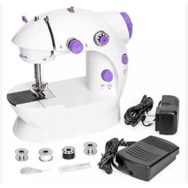Mini Sewing Machine for Beginners, Dual Speed Easy Automatic Sewing Machine with Expansion Table and Sewing Tool, Suitable for Family and Travel